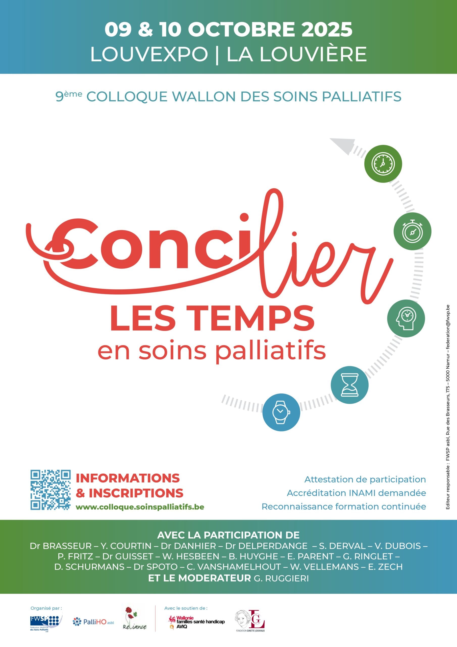 Colloque Wallon des Soins Palliatifs 2025 - 2 jours